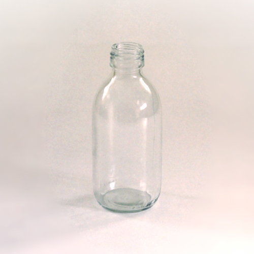 Flacon Sirop 100 ml en verre blanc ou jaune - Bague: PP28