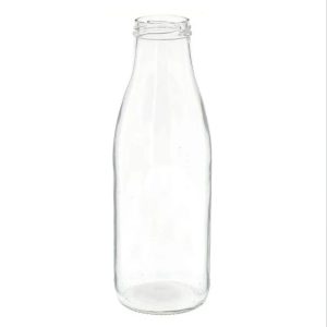 Bouteille en verre 750 ml ‘Fraîcheur’, bague : TO 48 Blanc