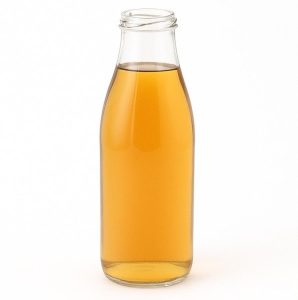 Bouteille en verre 500 ml ‘Fraîcheur’, bague : TO 48 Blanc remplis