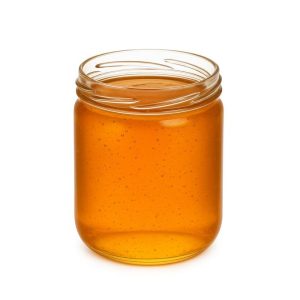 Pot verre standard cylindrique bague 82TO 390 mL Verre Blanc Cylindrique remplis miel