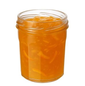 Pot verre ménage bague 48TO 44 mL Verre Blanc 9 Facettes abricot