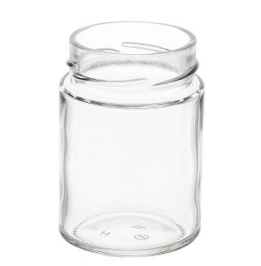 Pot verre premium droit jupe haute bague 58TOD 135 mL Verre Blanc Cylindrique