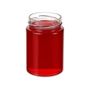 Pot verre premium droit jupe haute bague 58TOD 135 mL Verre Blanc Cylindrique gelée