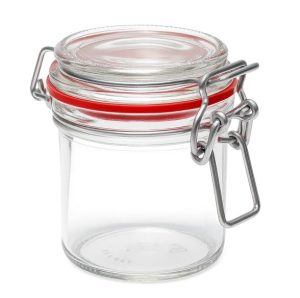 Pot verre à ouverture mécanique Canette diamètre 66mm cylindrique 125 mL Verre Blanc Cylindrique