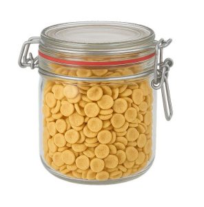 Pot verre à ouverture mécanique conique Canette diamètre 100mm 530 mL Verre Blanc Terrine Conique céréales