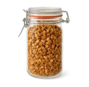 Pot verre à ouverture mécanique Canette diamètre 66mm cylindrique 277 mL Verre Blanc Cylindrique granolas