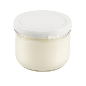 Pot verre cylindrique bague 82EU 245 mL Verre Blanc Cylindrique yaourt