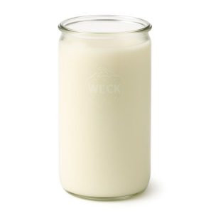 Pot verre Weck cylindrique, diamètre 100mm 1590 mL Verre Blanc Cylindrique lait