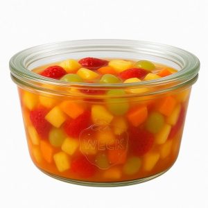 Pot verre Weck droit, diamètre 100mm 290 mL Verre Blanc Droit soupe