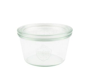 Pot verre Weck droit, diamètre 100mm 370 mL Verre Blanc Droit