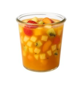 Pot verre Weck droit, diamètre 100mm 580 mL Verre Blanc Droit jus