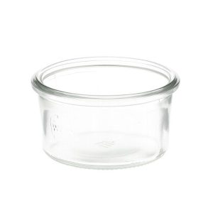 Pot verre Weck droit, diamètre 80mm 290 mL Verre Blanc Droit