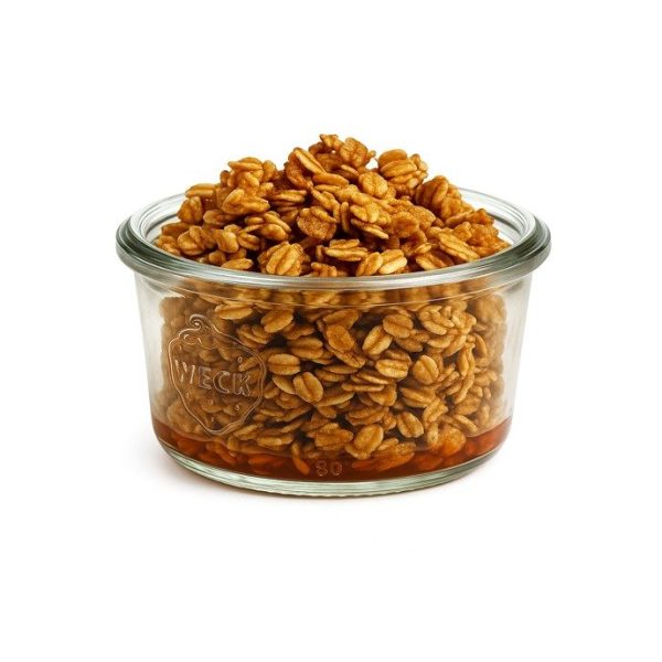 Pot verre Weck droit, diamètre 80mm 290 mL Verre Blanc Droit granolas