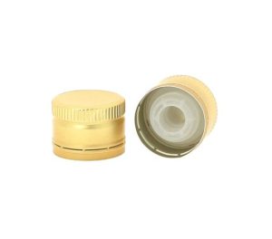 Bouchon PP31.5 lisse aluminium verseur