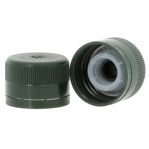 Bouchon PP31.5 strié PE verseur vert