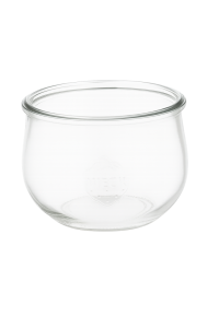 Pot verre Weck tulipe, diamètre 100mm 580 mL Verre Blanc Tulipe